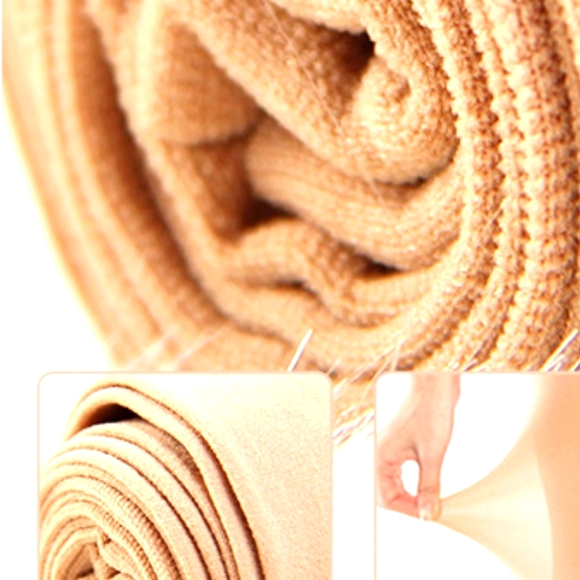 SOLD OUT TIGHTS LIGHT PINK CANDY COLORED VELVETY TIGHTS SEAMLESS OS - Picture 4 of 4